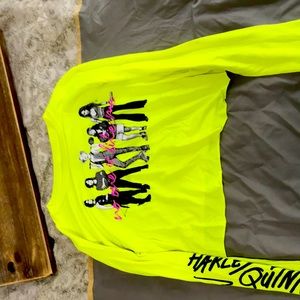 Harley Quinn and the birds of prey light crop top Medium